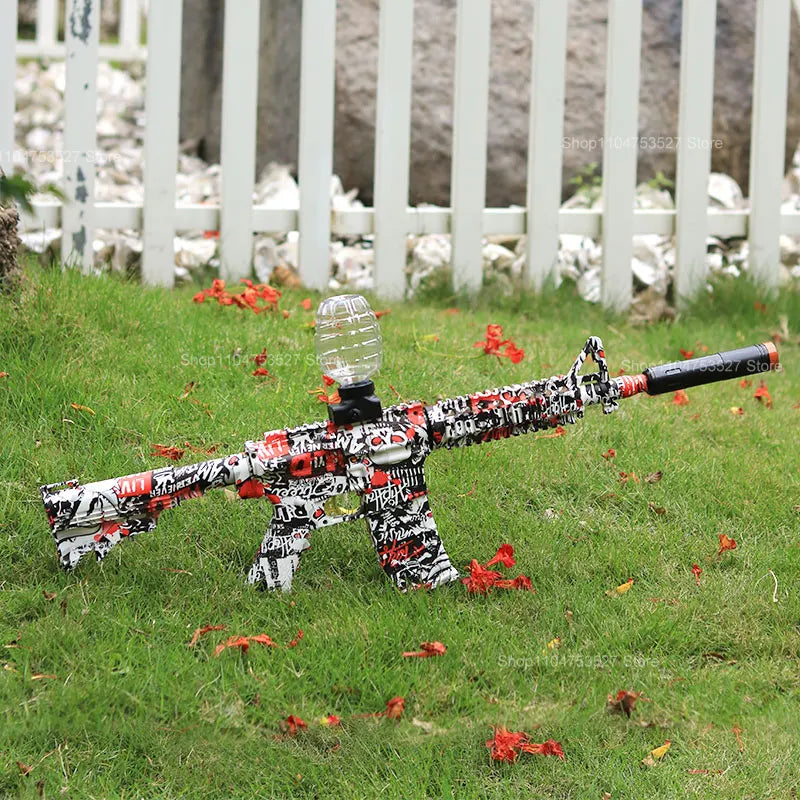 Electric Gel Ball Blaster Toys Gun High-Speed Metallic Finish Outdoor Games Toy Activities Team Game for 14+ (Bullets Excluded)